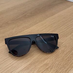 Quay Australia Glossy Black Cat-Eye Sunglasses